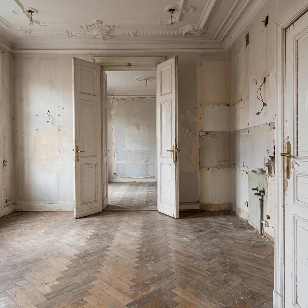 Stadtwohnung Maxvorstadt — Zustand vor der Sanierung